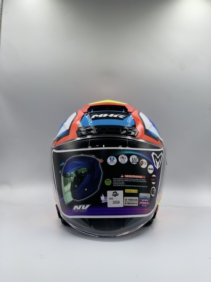 MHR Helmet Open Face BRINK RED GRAPHIC (SIRIM)